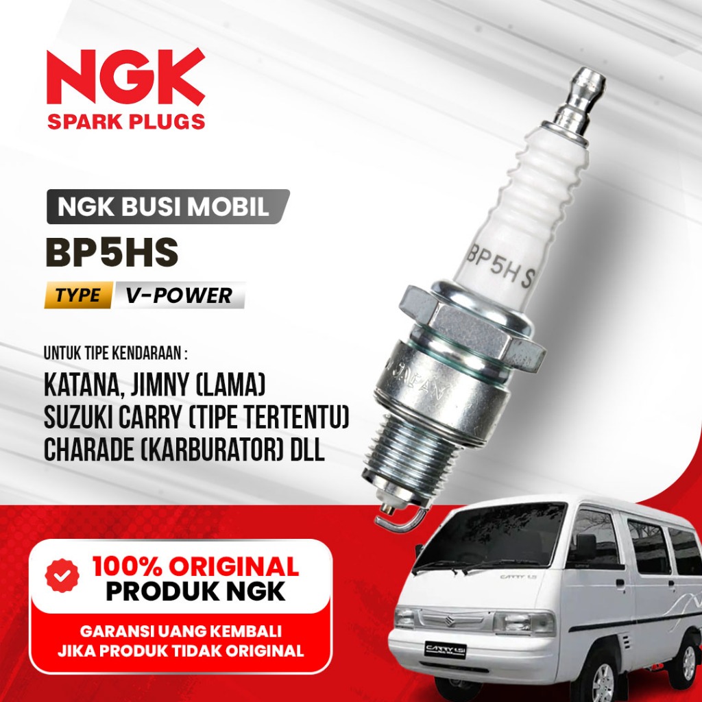 BUSI MOBIL NGK BP5HS ORIGINAL – KATANA CARRY JIMNY CHARRY MOBIL KARBURATOR
