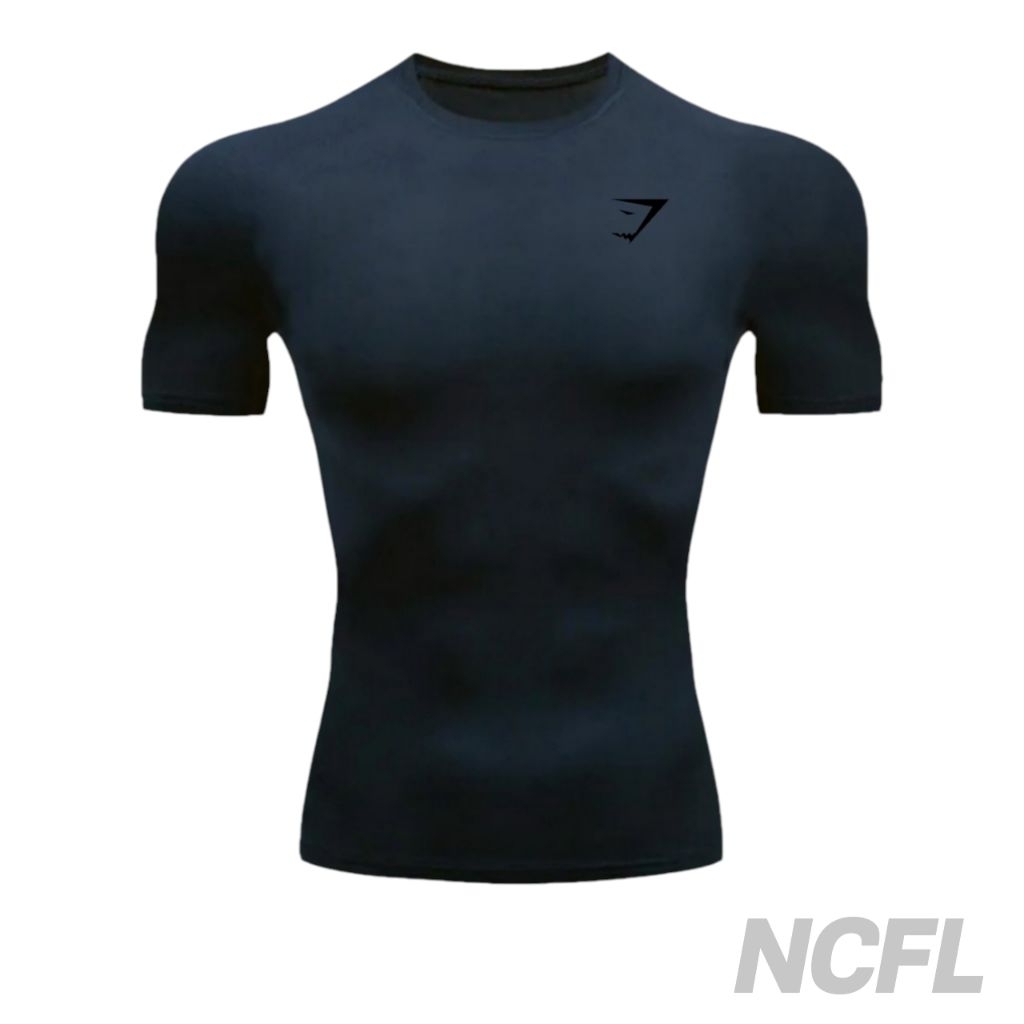 Kaos Olahraga Compression Short Sleeve GymShark | Kaos Olahraga Kompresi Lengan Pendek GymShark