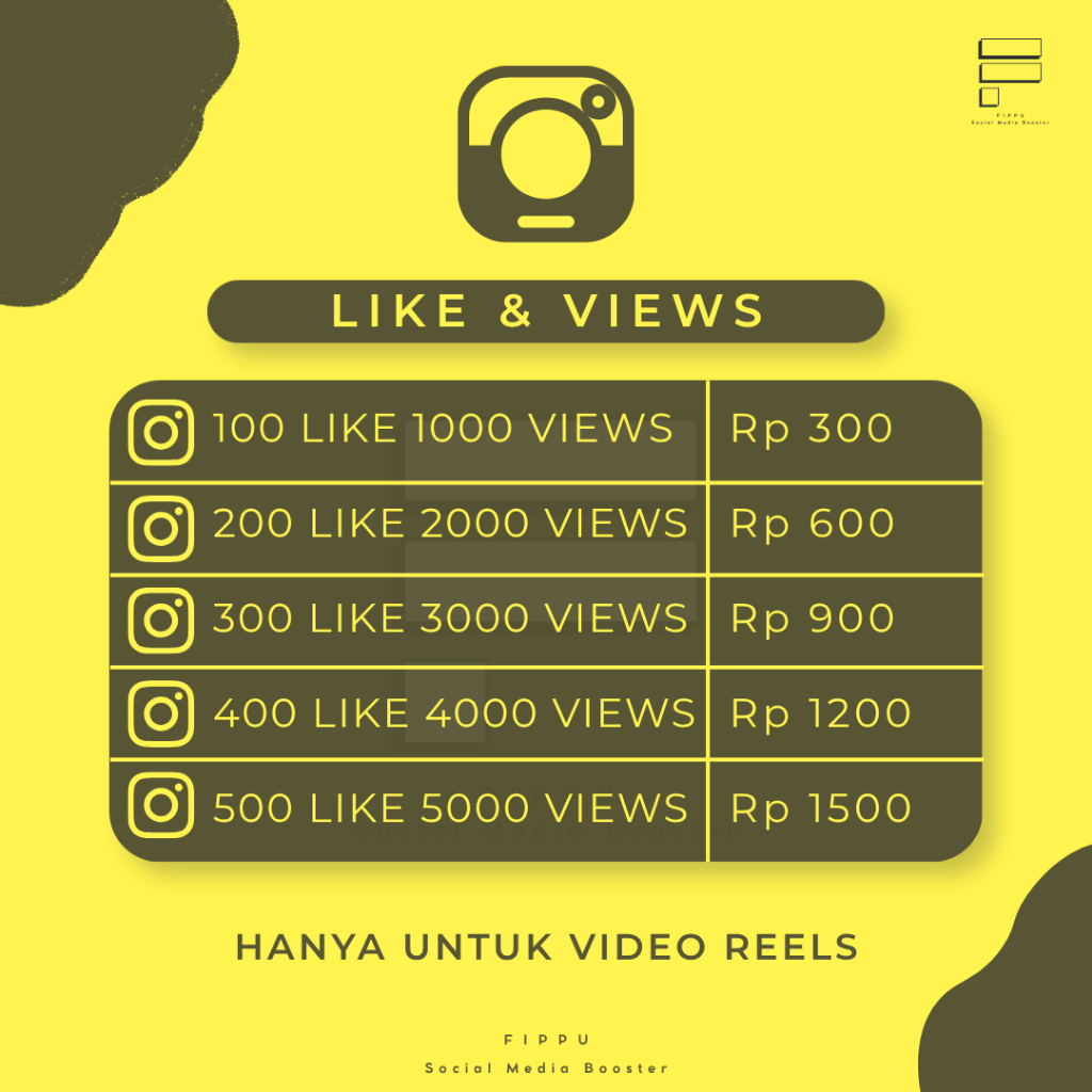 View & Like Reels lnstagram Paket Termurah Rekomendasi 2026 View Like Reels IG Mix Worldwide Bukan U