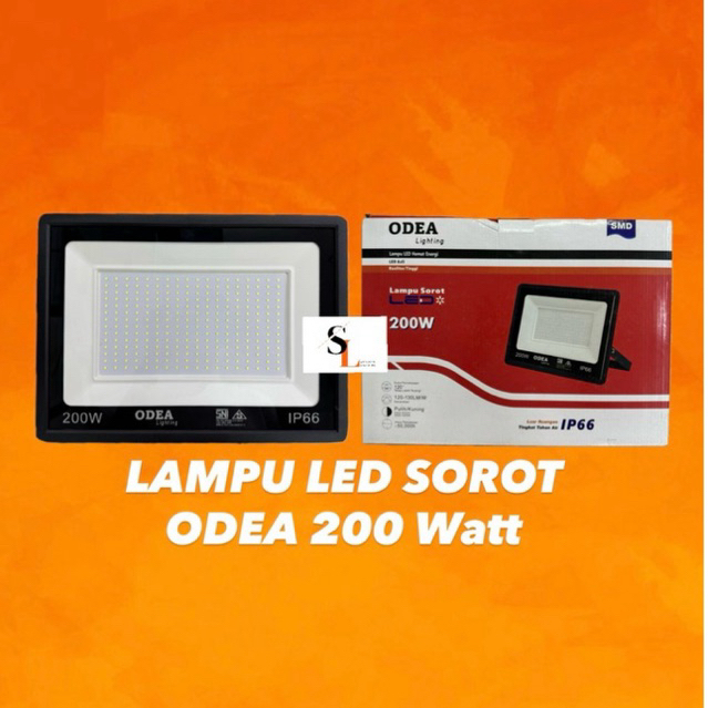 Lampu LED Sorot ODEA 200 Watt SMD IP 66