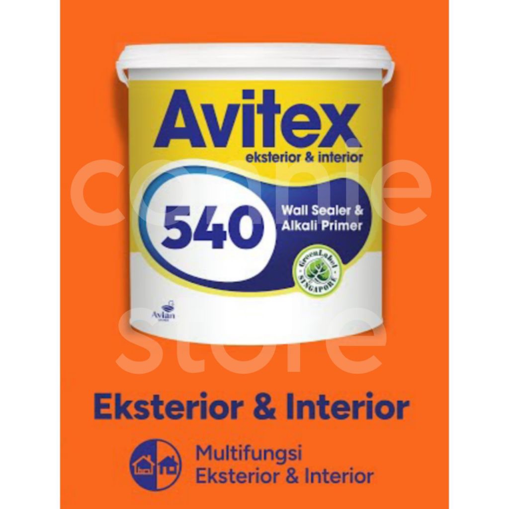 Cat dasar dinding 20 Liter Avitex 540 Wall Sealer Interior dan Exterior cat dasar tembok avitex Avia
