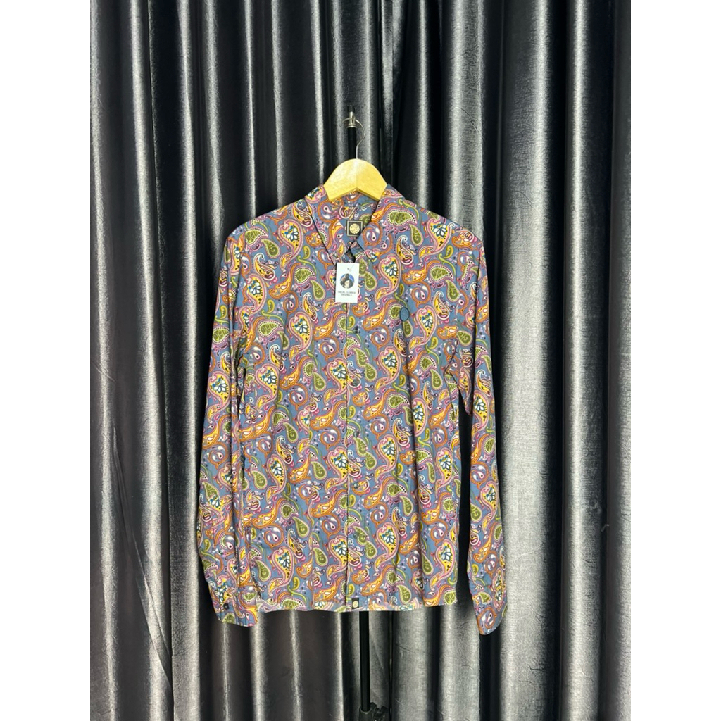 Buttondown Pretty Green Paisley Print