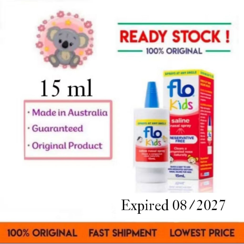 Flo kids saline spray nasal spray anak semprotan hidung tersumbat anak