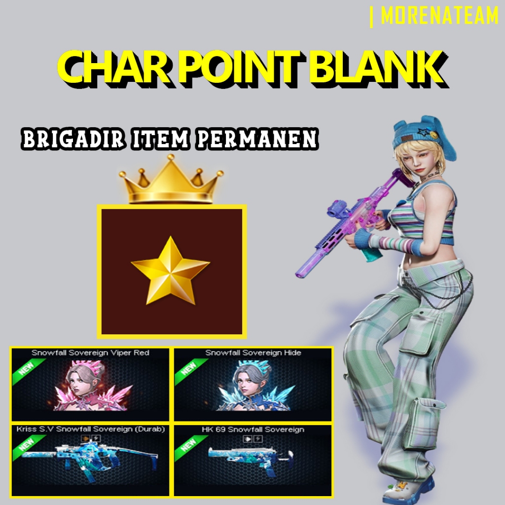 CHAR POINTBLANK / CHAR PB - BRGADIR KRISS S.V | DATA POLOS | AKUN POINTBLANK | GAME PC