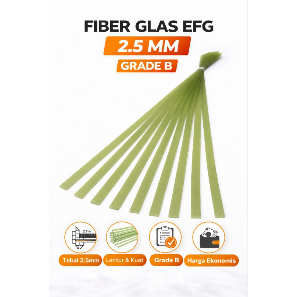 FIBER EFG 2,5 MM SEMI BENING GRADE B / PCS
