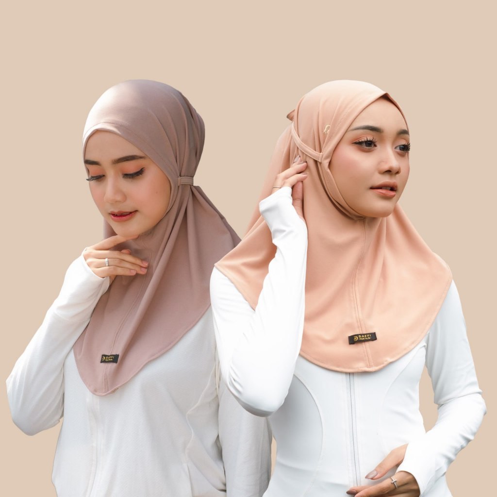 Daffi Hijab  - Hijab Esha Series - Hijab Bergo Sport Jersey  Premium