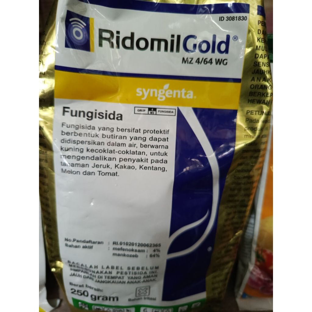 Fungisida Ridomil Gold 250 Grm Original Sistemik