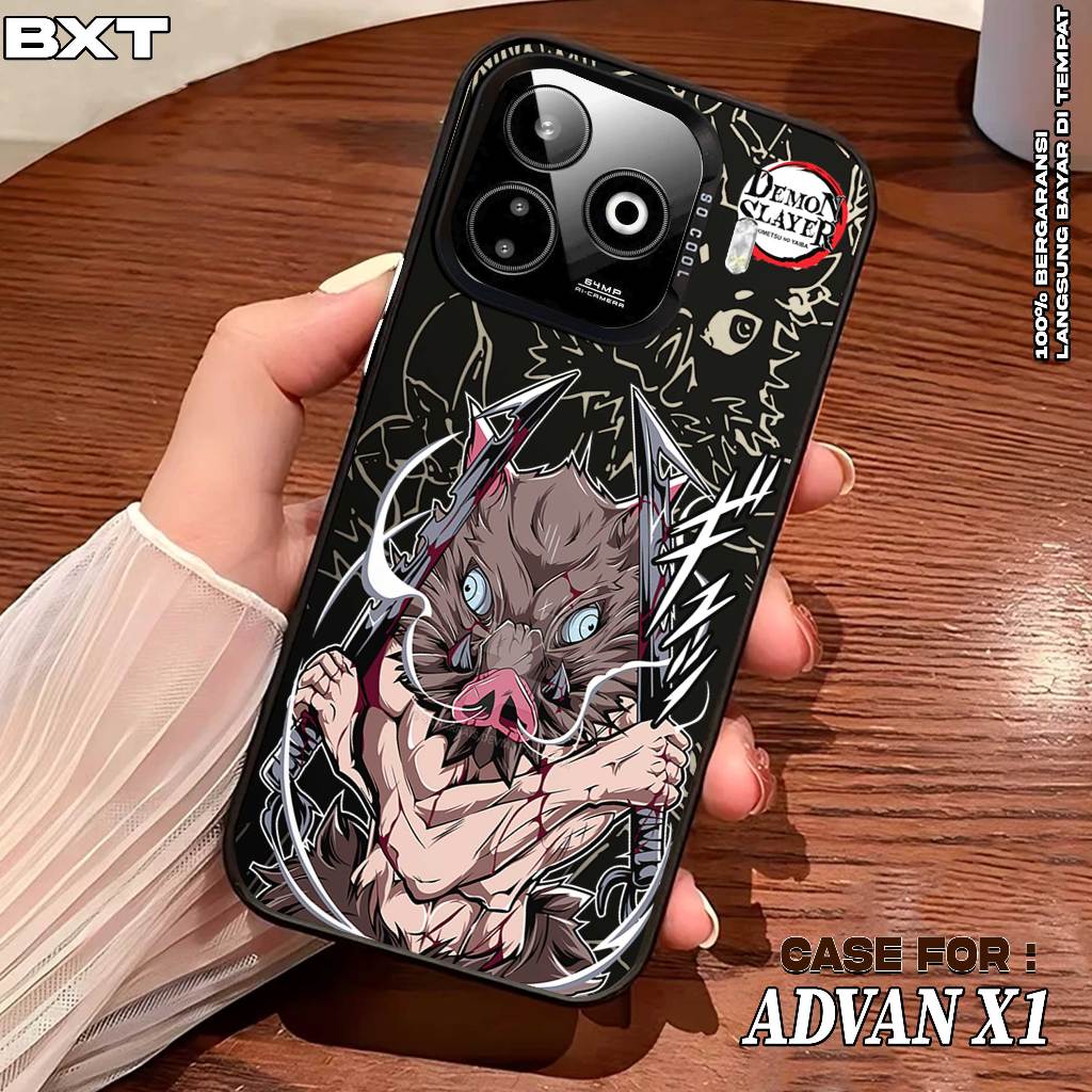 Case Hp Advan X1 - So Cool Hologram Premium - Motif INOSUKE - Softcase Hybrid Imd Cewe Cowo Casing G