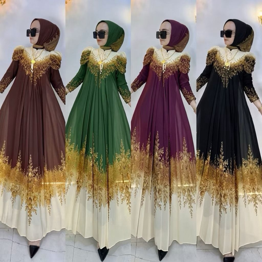 BY SHR ORI VIRALL READY MAXI DRESS MAHARANI CERUTY PRINTING BY SHR ORI