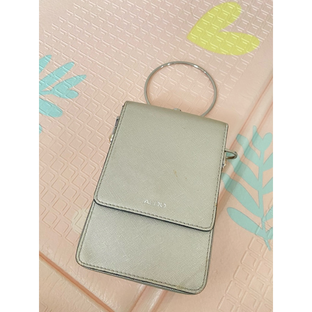 preloved tas aldo silver