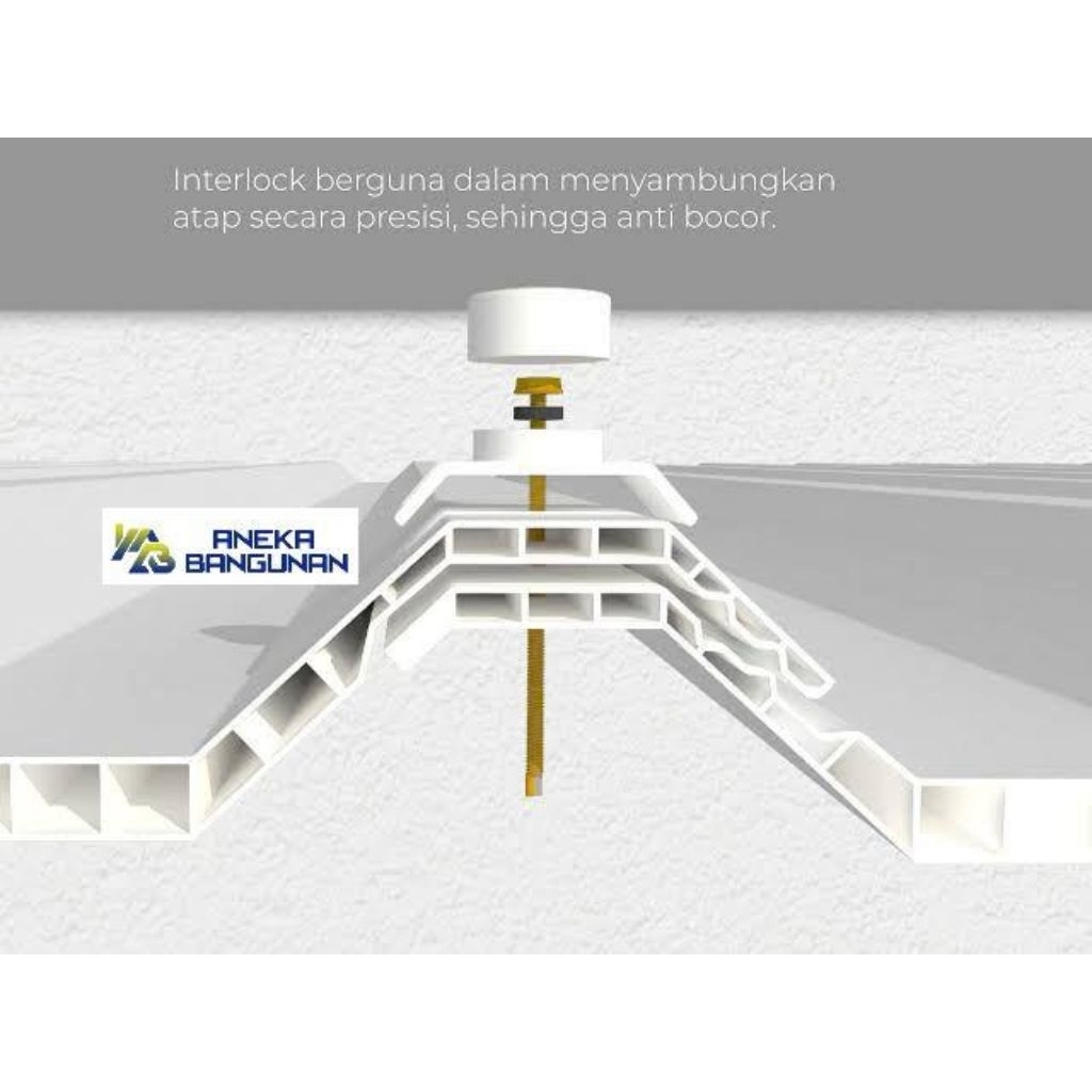 Sekrup Alderon Atap UPVC Roofing Roofseal (isi 20)