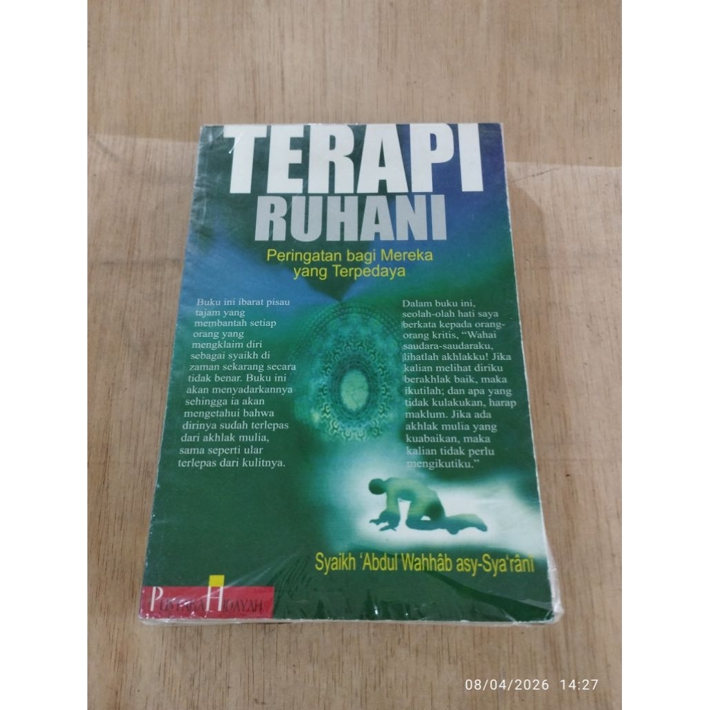 Buku Original Terapi Ruhani Peringatan Bagi Mereka Yang Terpedaya