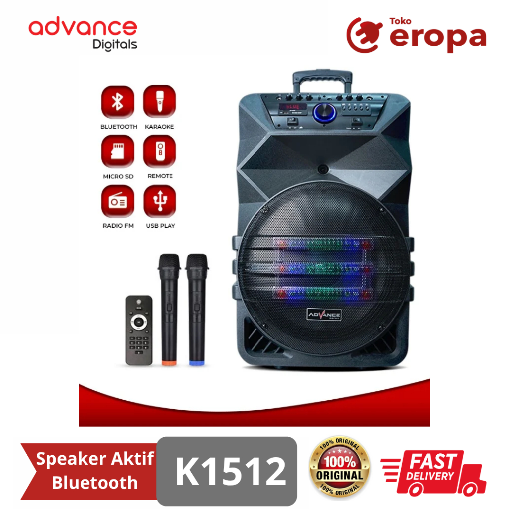 Speaker Aktif Bluetooth ADVANCE K1512