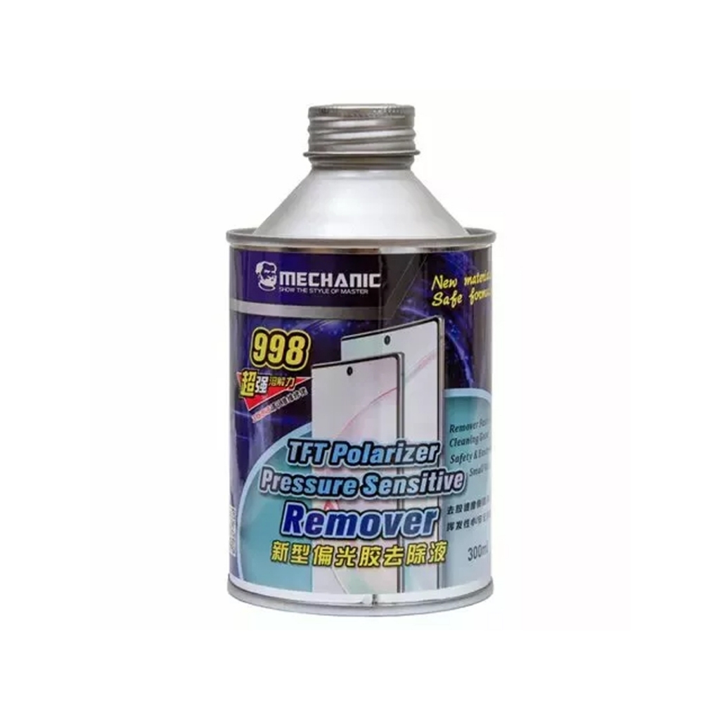 CAIRAN REMOVING LEM OCA MECHANIC 998 [300ML] BOTOL BESI for TFT Polarizer Pressure Sensitive ORIGINA