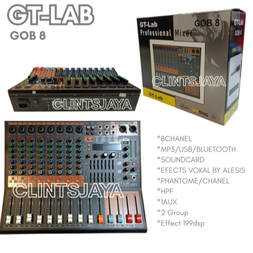 Mixer GTLAB murah Type GOB-8 Mixer GT-lab GOB8 Mixer 8 Chanel murah Mixer 8 chanel by RDW