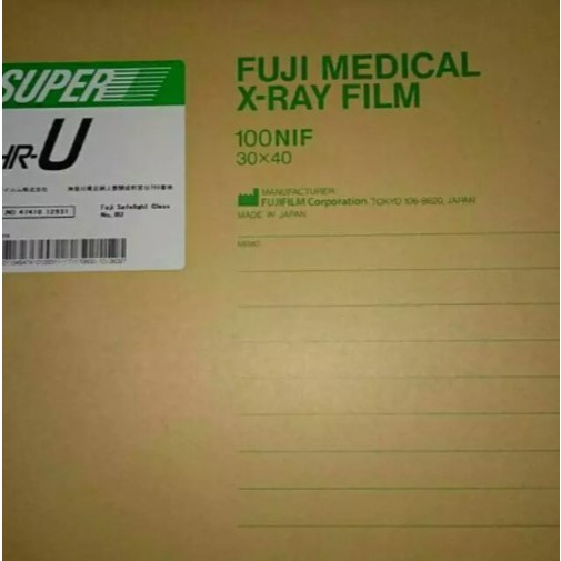 Xray Film Fuji SHRU 30x40 Isi 100 Lembar