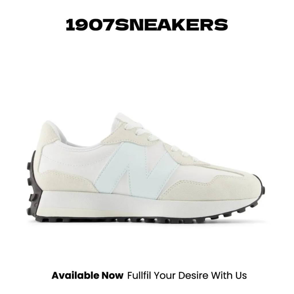 Sepatu Sneakers Wanita New Balance 327 - White/Sky Blue NEWW32712I