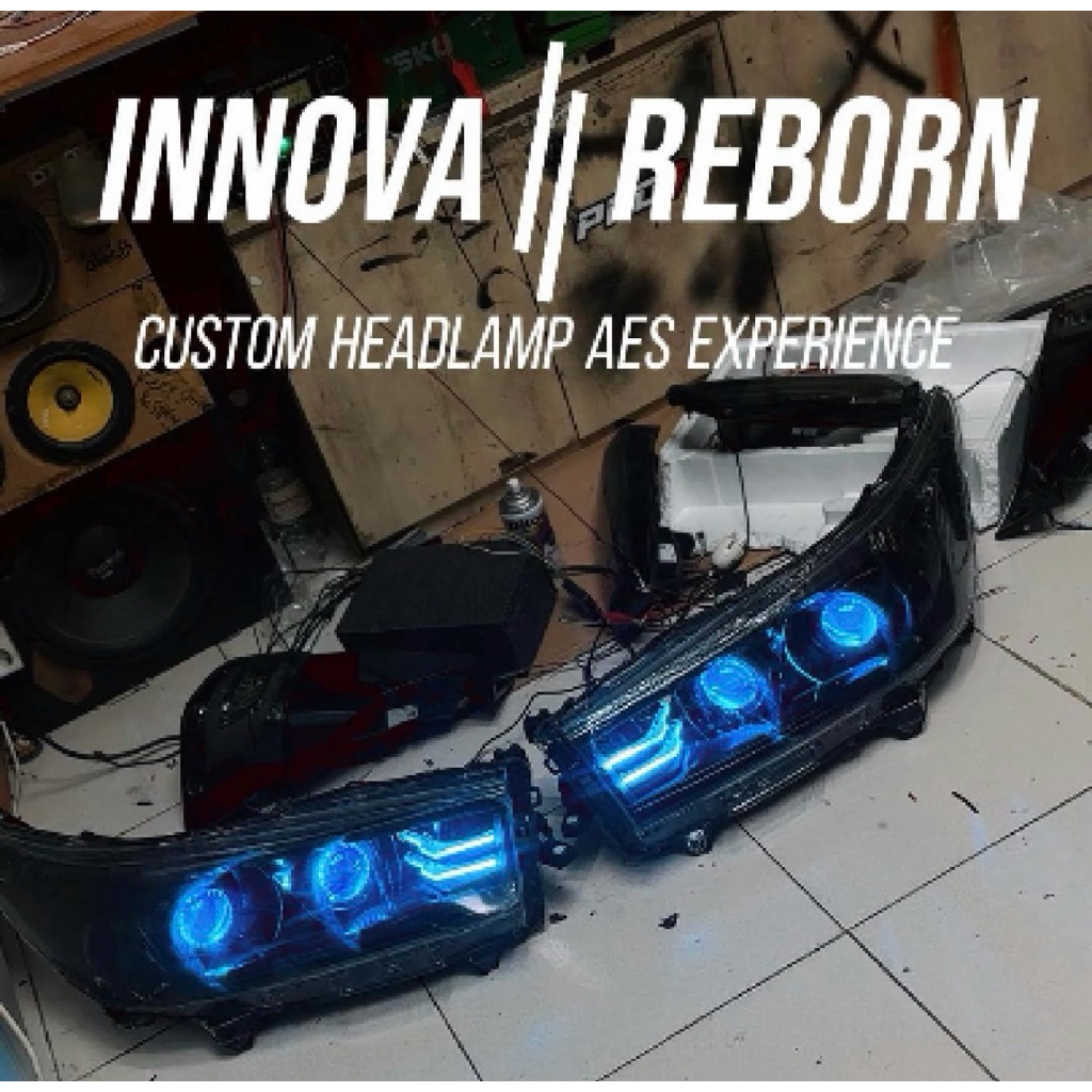 CUSTOM HEADLAMP INNOVA REBORN DOUBLE BILED AES