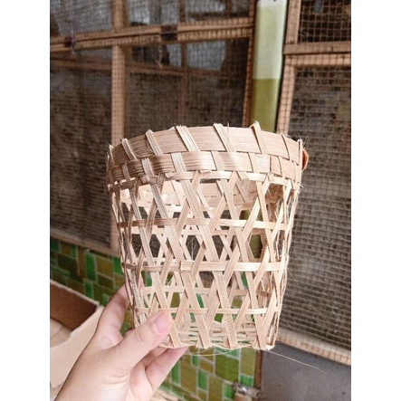 Keranjang Bunga Keranjang Peyek Keranjang Bambu Anyaman Bambu
