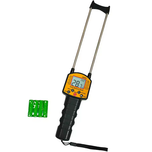 Moisture Meter Digital Kadar Air Beras Padi Jagung Tester Kelembaban Grain Akurat Portable