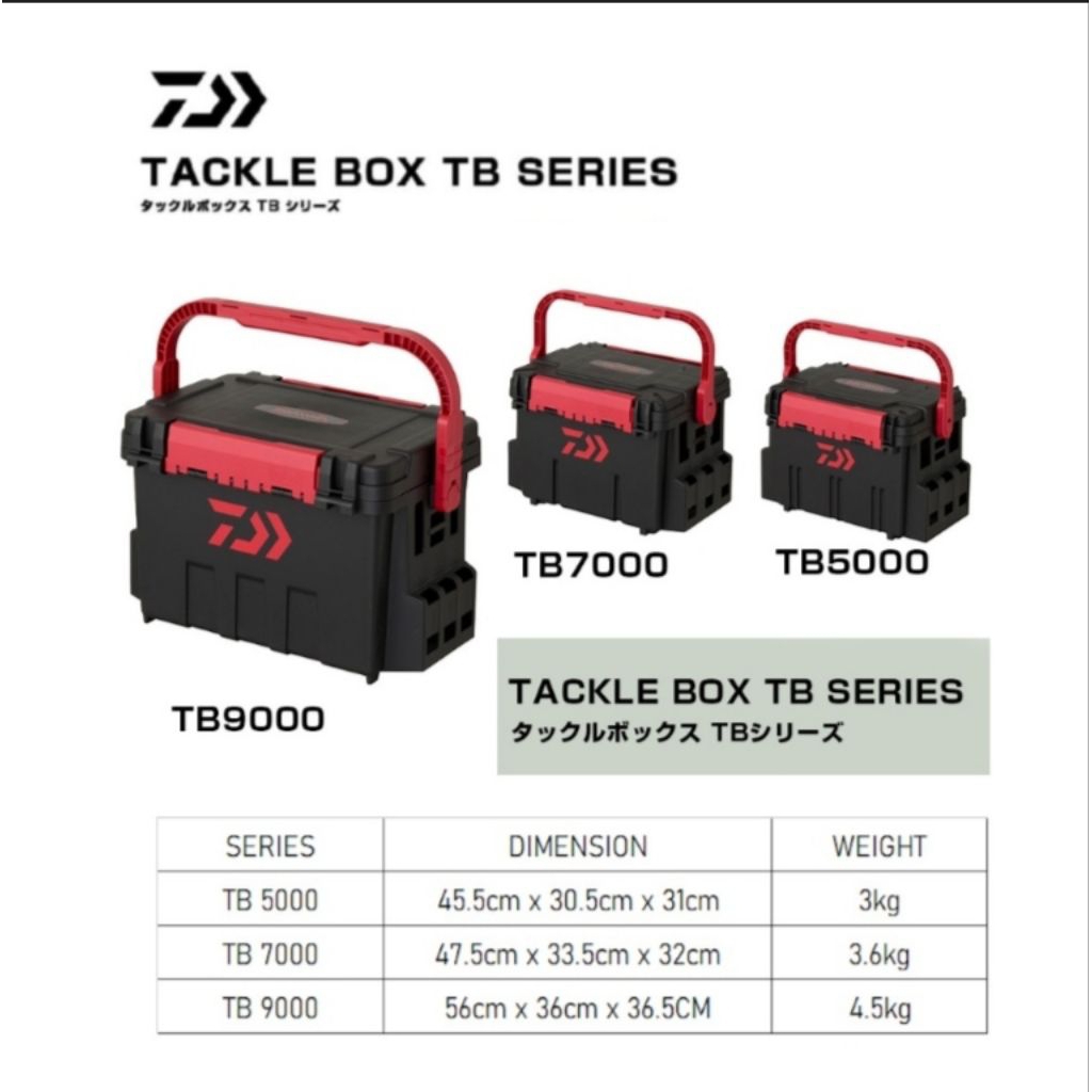 Daiwa Tackle Box TB5000 & TB7000
