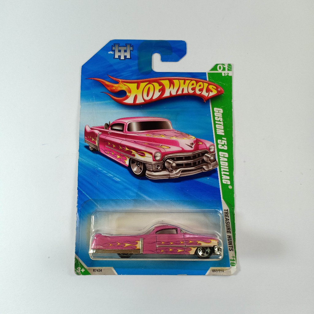 HOT WHEELS BLUE CARD TREASURE HUNT RARE CUSTOM 53 CADDILLAC