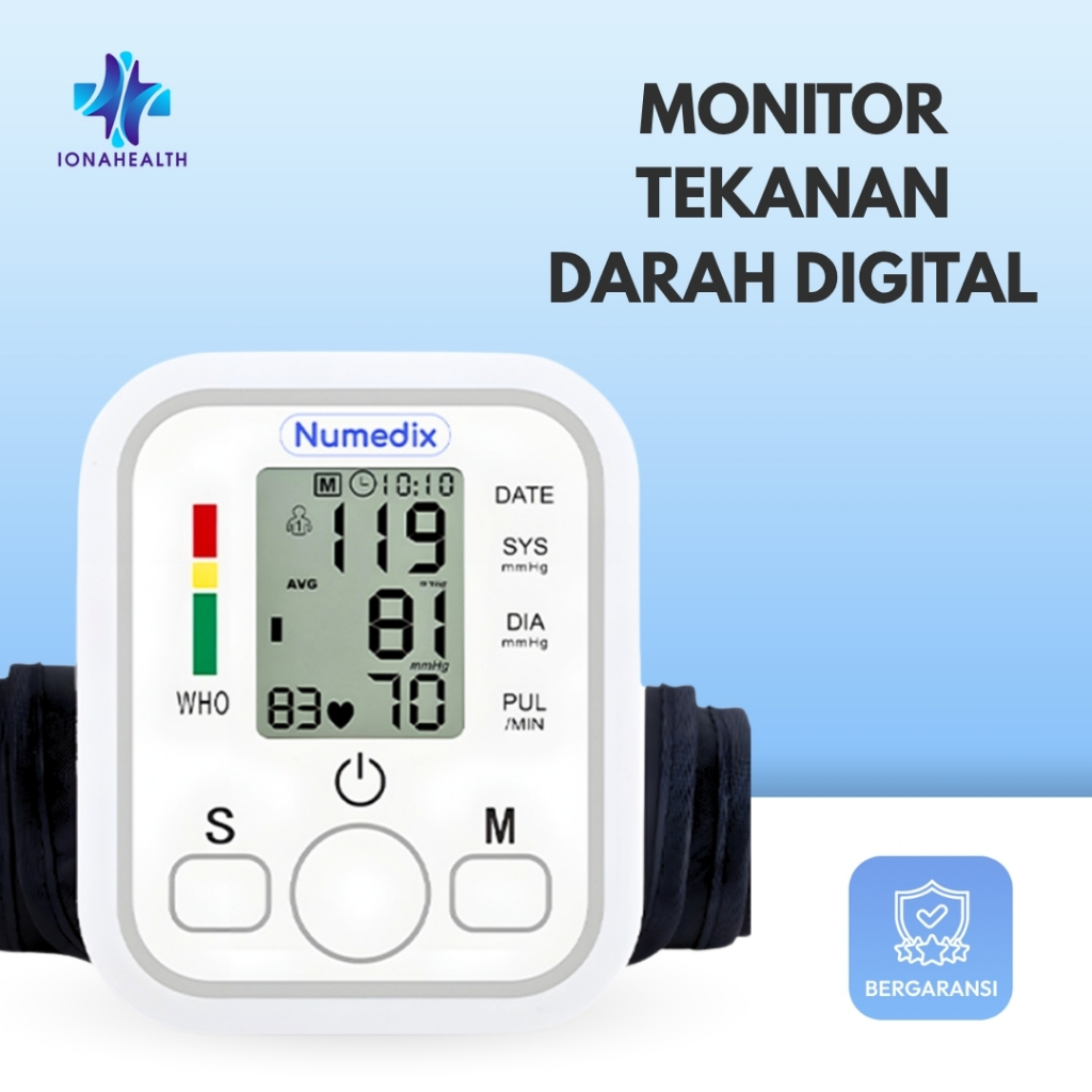 TENSIMETER DIGITAL OTOMATIS -Tensimeter Numedix / Alat Cek Tekanan Darah / Alat Tensi Darah / Alat C