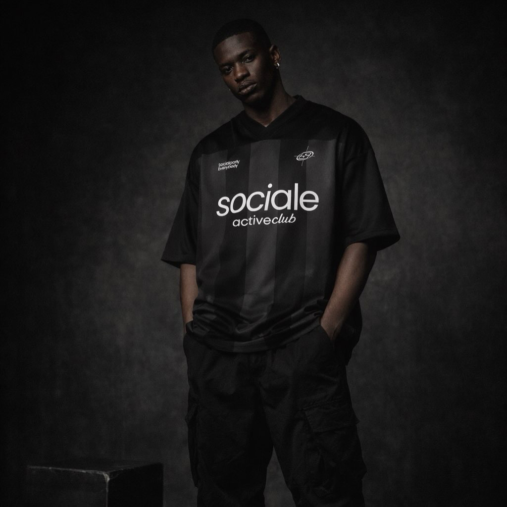 SOCIALE T-SHIRT JERSEY BOXY COLLAB PRINT