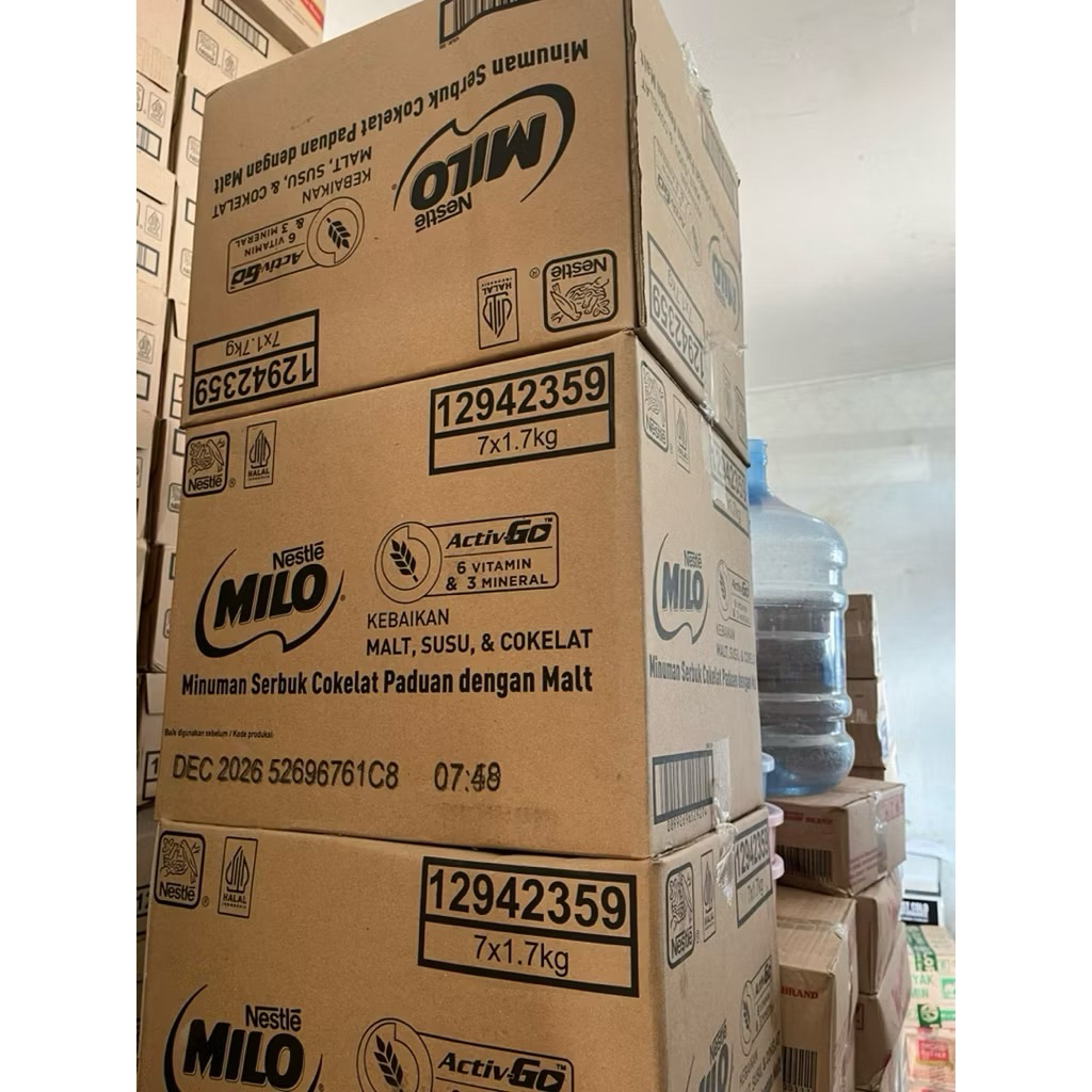 Nestle Susu Milo 1,7Kg 1 dus isi 7 pcs - KARTONAN - GRAB/GOJEK