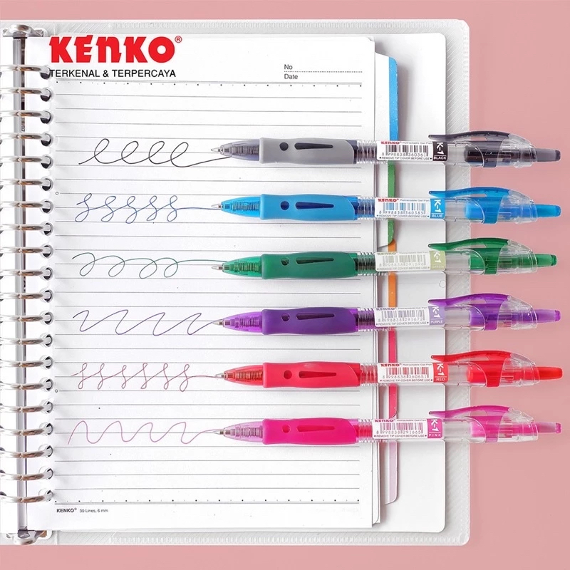 [CHA CORNER - GROSIR & ECER TERMURAH] KENKO PEN K-1 0.5 MM RETRACTABLE GEL PEN - PULPEN GEL CETEK KE