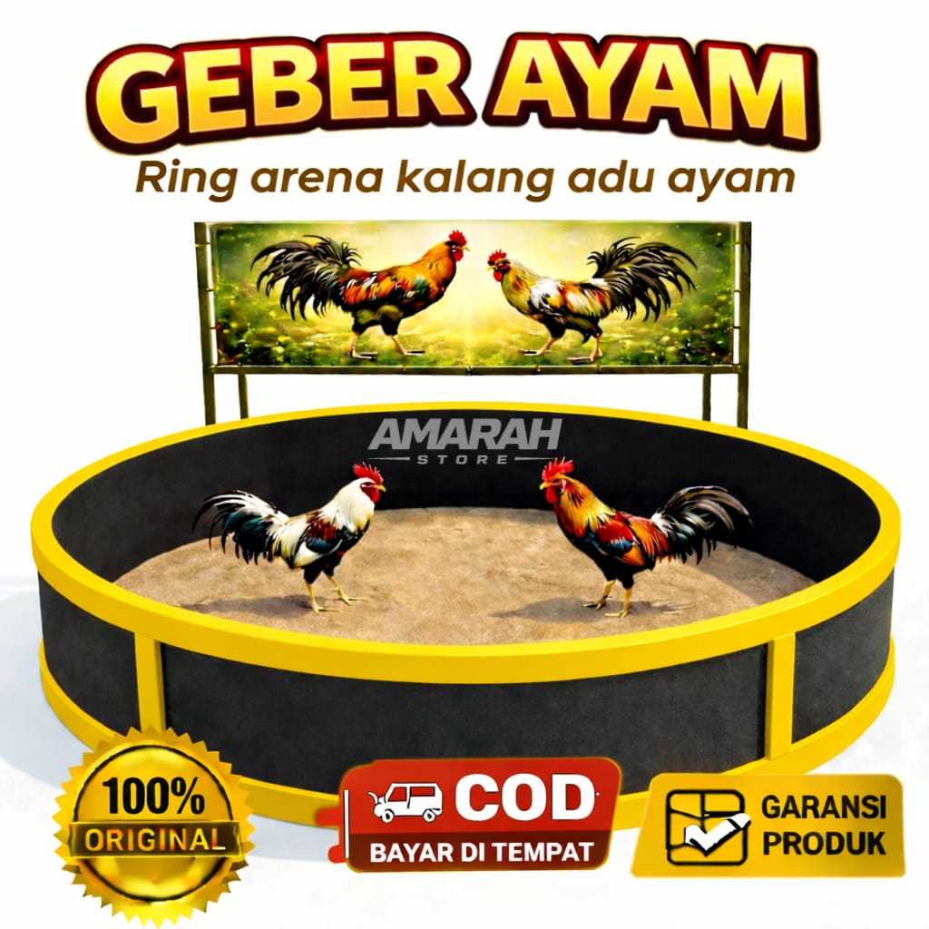 Geber ayam Diameter lingkaran 2,5 meter tebal 20mm ring tempat adu ayam adu ayam arena adu ayam kala