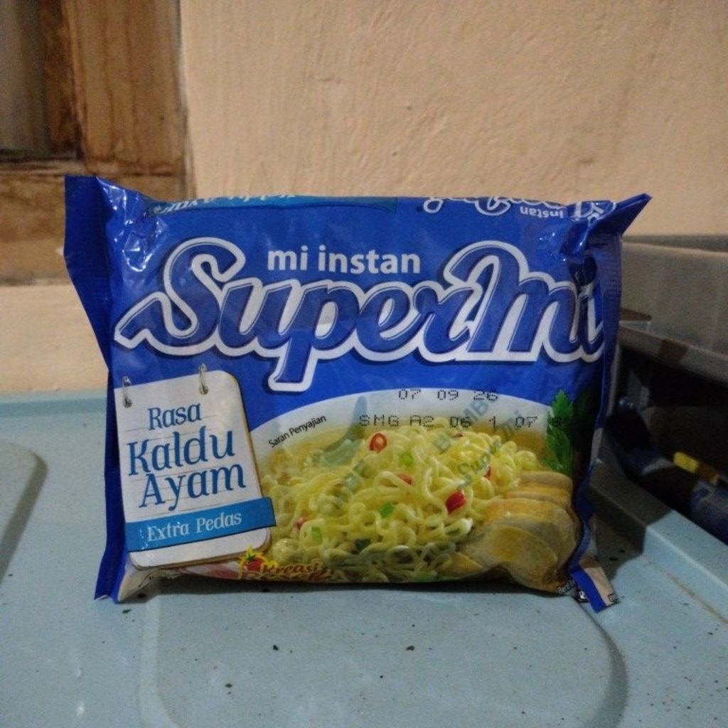 Supermie kuah kaldu ayam