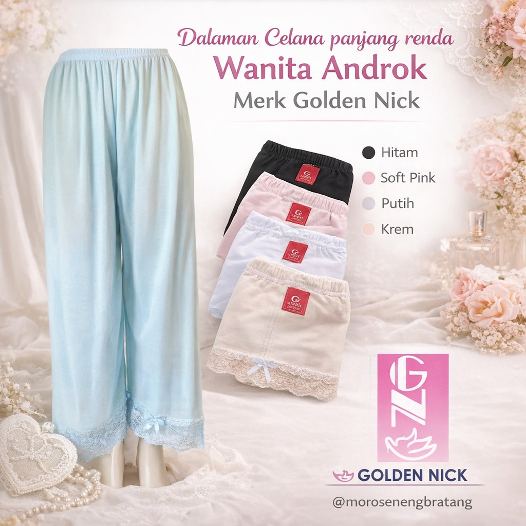 Dalaman Celana panjang renda Wanita Androk - Undrok Merk Golden Nick