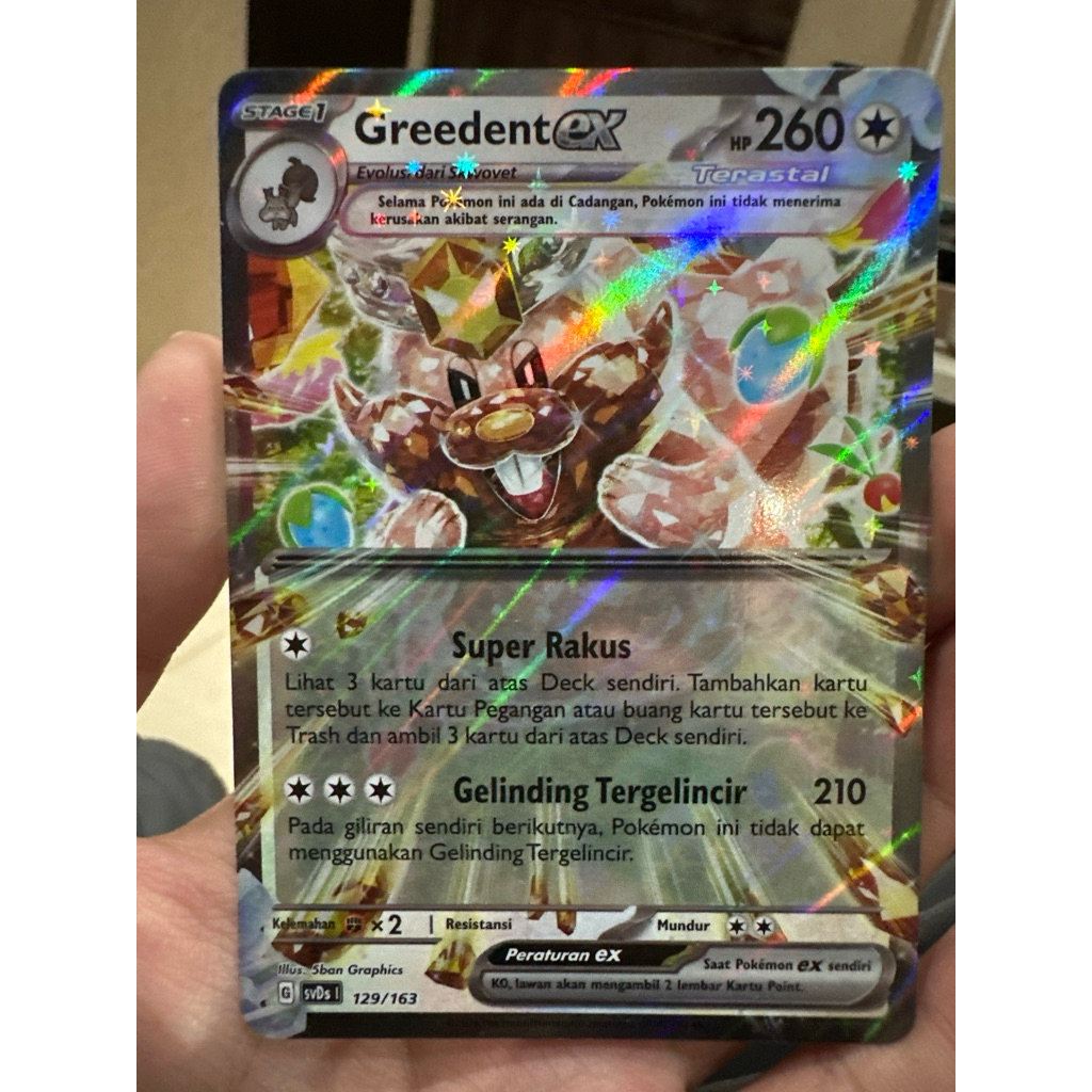 Pokemon Card Greedent EX
