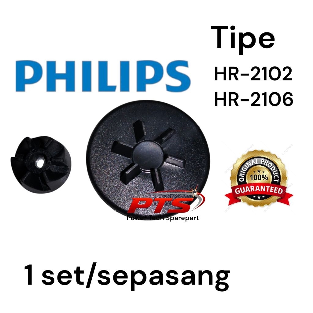 1 SET Gigi gear konektor blender PHILIPS TIPE HR2102/HR2106 ORIGINAL