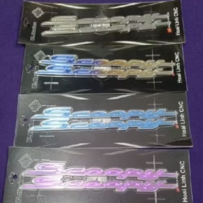 Emblem bodi titanium scoopy Original Vietnam
