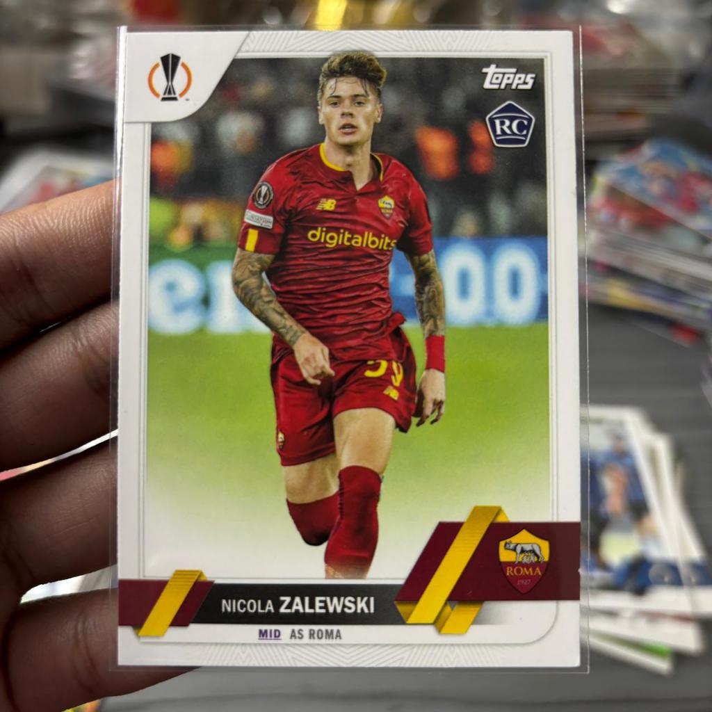 Kartu Bola Zalewski RC As Roma Topps Original