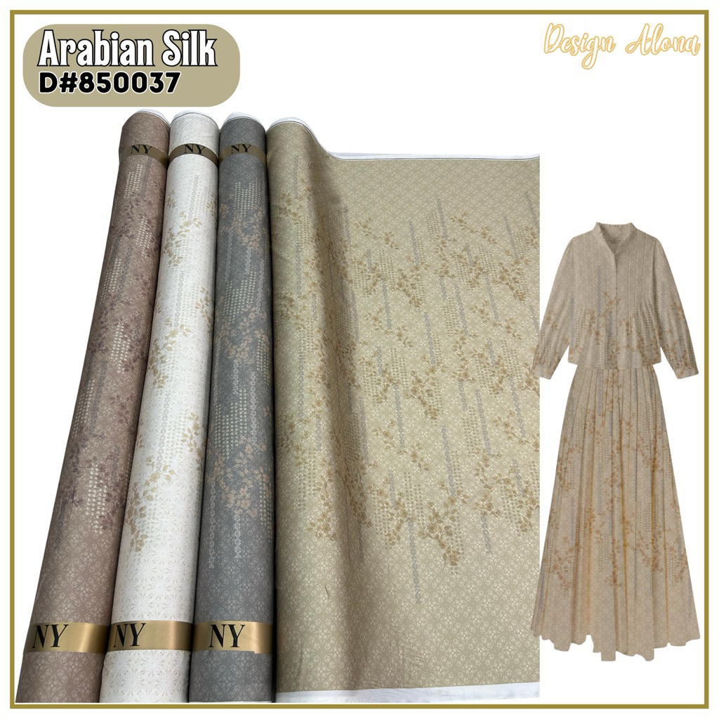 Motif Classic Rose | motif Barbiee| sutra arabian silk| kain silk premium | bahan baju viral