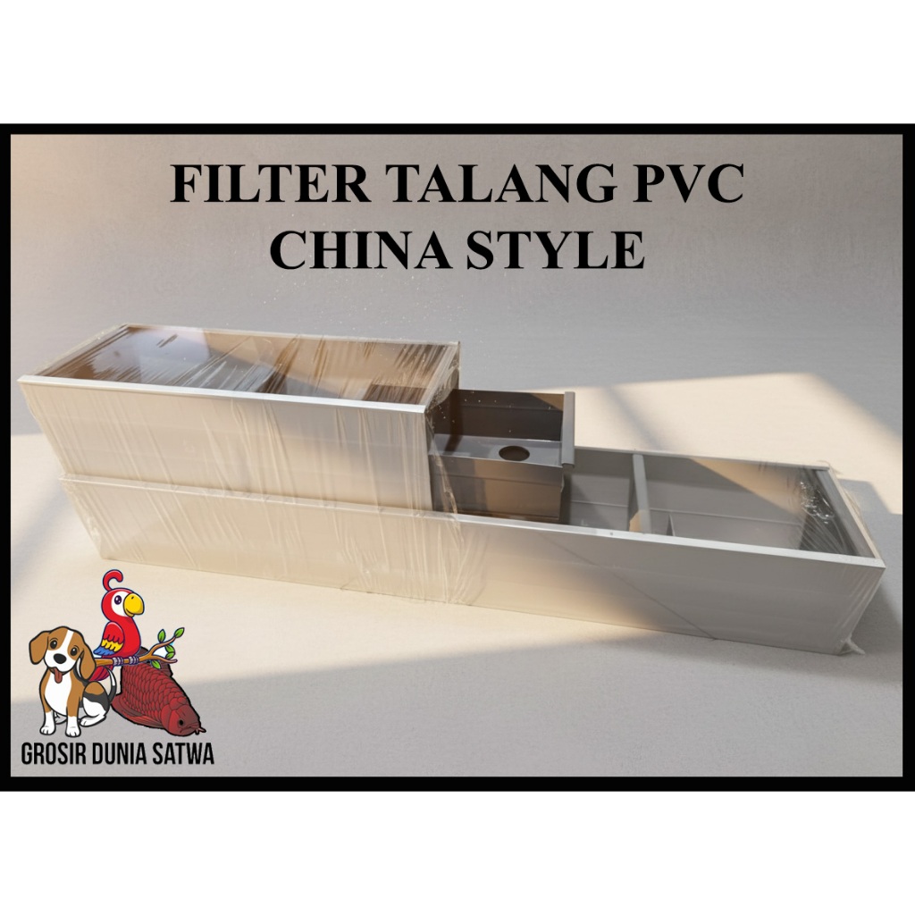 Filter Talang Aquarium PVC China Style pompa atas