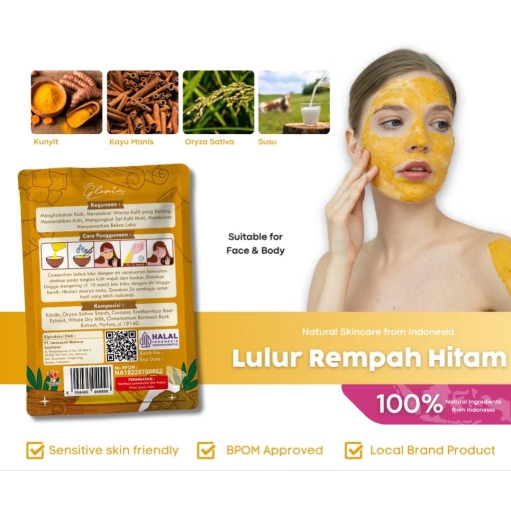 Lulur Bangkal  / Lulur rempah kayu bangkal