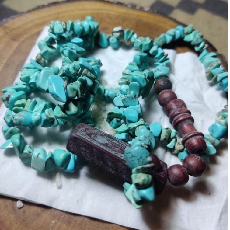 Tasbih dari batu pirus persia natural