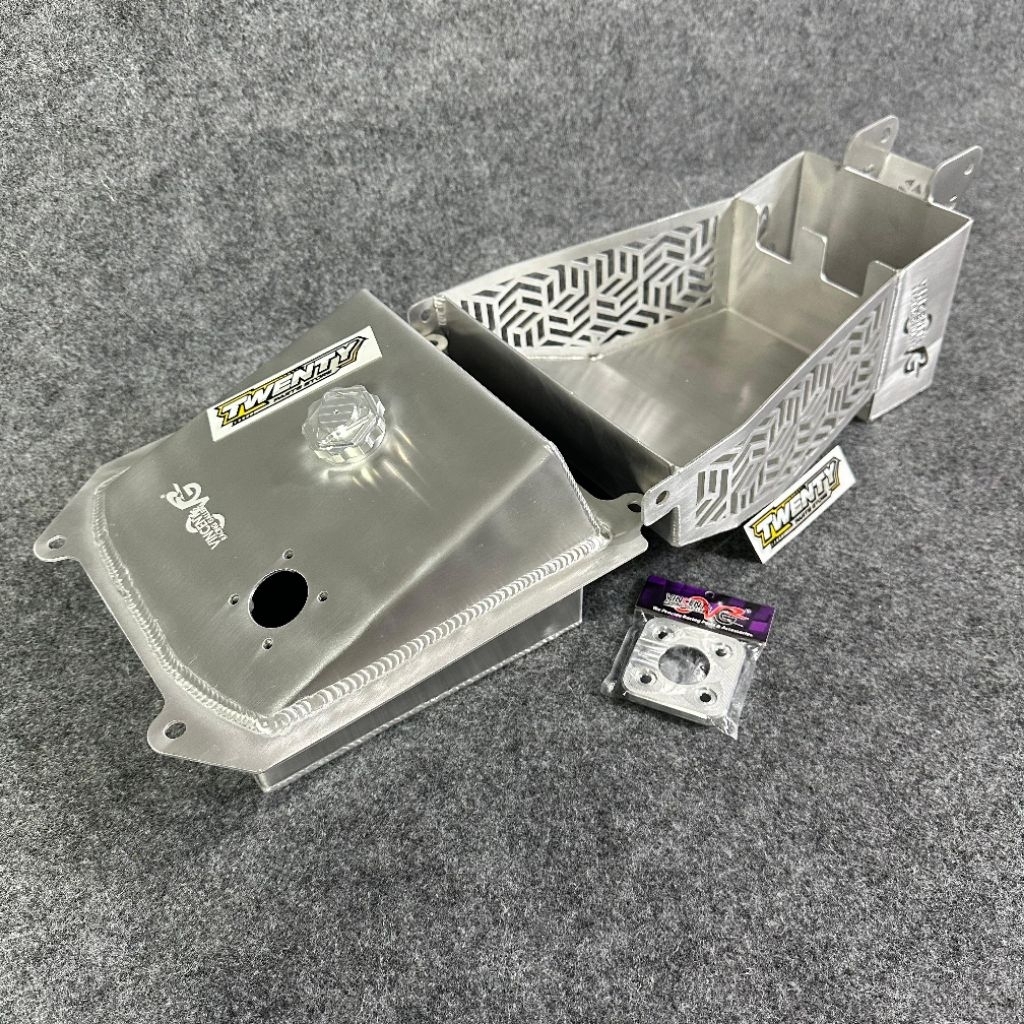 PAKET SET TANGKI DAN BAGASI BOX AKI ALMU ALUMUNIUM VRG YAMAHA MIO SPORTY SMILE ORI ORIGINAL VRG RACI