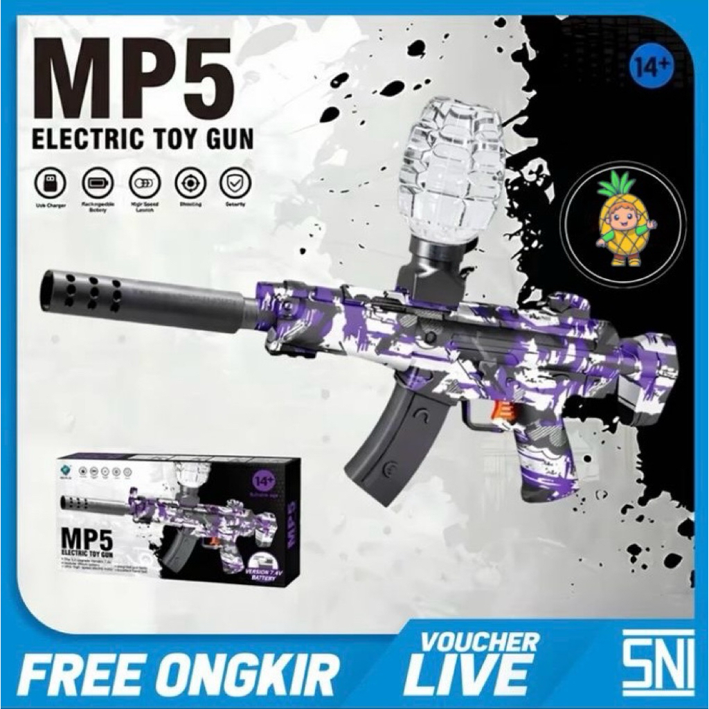 Makassar ! Mainan Pistol Water Gel Blaster Kids Version - WGG High Speed Electric