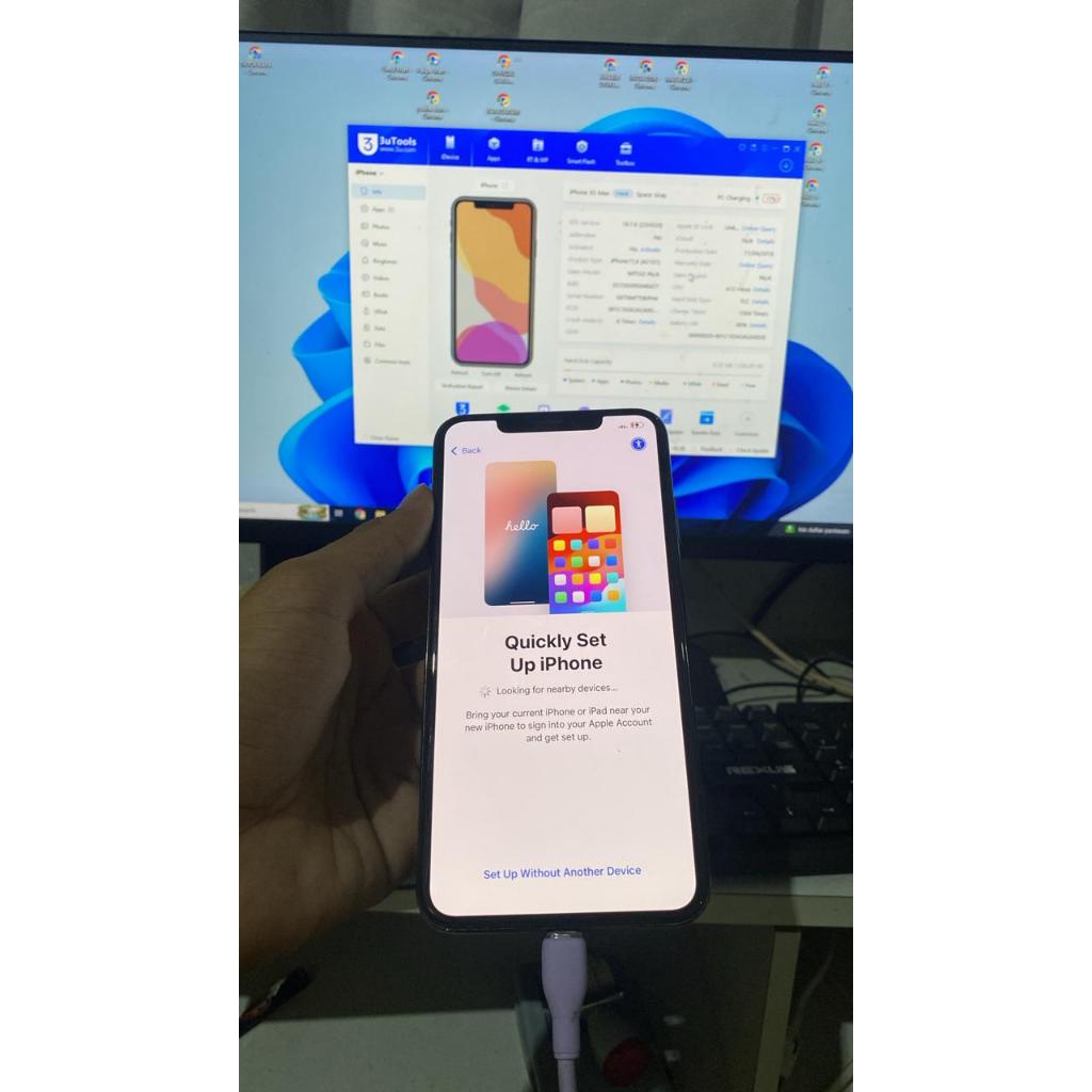 Iphone Xsmax 256Gb lock icloud ios 18.7.6 LCD ori