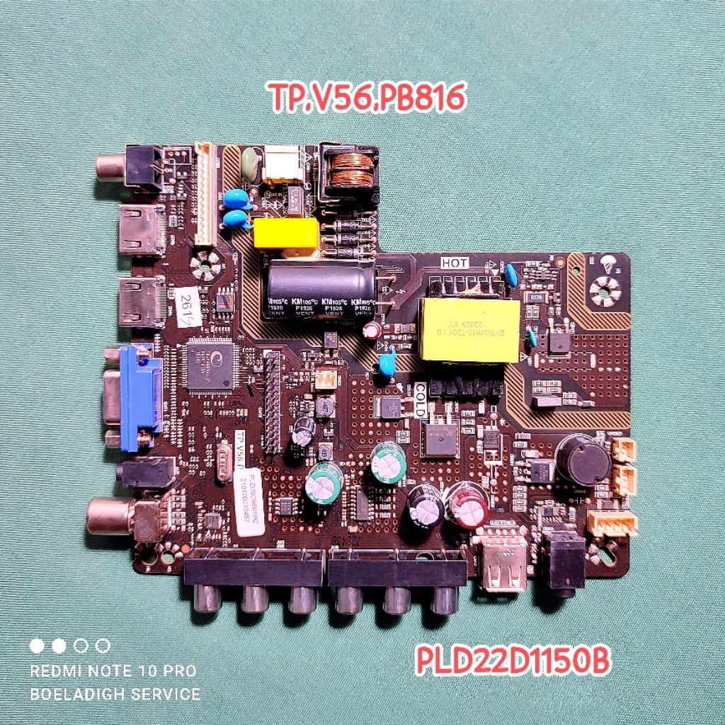 MB Mainboard TV LED Polytron PLD22D1150B PLD22D1150 TP.V56.PB816