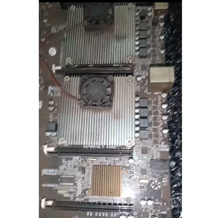 Motherboard Mining Dual Xeon support 9 VGA Card GPU BTC X79