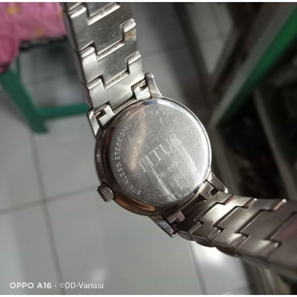 jam tangan wanita titus all stainliss steel