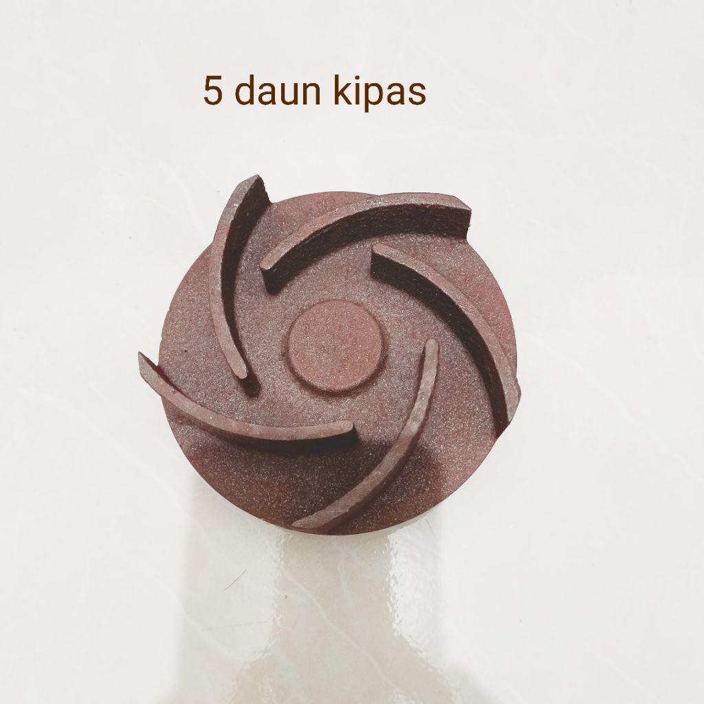 Impeler kipas mesin pompa air check valve 5 daun
