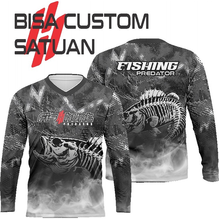 Jersey mancing Fishunt/Custom jersey/Custom nama dan logo