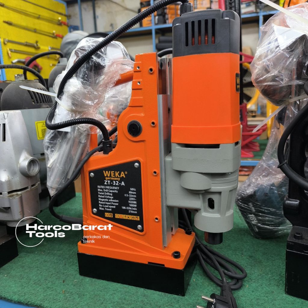 Mesin Bor Magnet 32 Mm Weka Magnetic Drill ZT-32A Paket Komplit